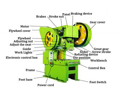 400 Ton Small Pneumatic Power Punch Press Mechanical Eccentric Punching Machine Punxonadora mecànica excèntrica de premsa de potència pneumàtica petita de 400 tones
