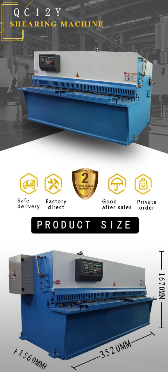 Hydraulic Guillotine Shear Machine Qc12y 8*6000mm Guillotine Industrial Sheet Metal Aluminium Stainless Steel Cutting Shearing M آلة القص المقصلة الهيدروليكية Qc12y 8 * 6000mm المقصلة الصناعية الصفائح المعدنية الألومنيوم الفولاذ المقاوم للصدأ القص القص M