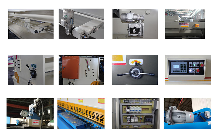 Hydraulic Swing Beam Shearing Machines Electric Guillotine Machine Qc12y-12x3200 液壓擺式剪板機電動斷頭台機 Qc12y-12x3200
