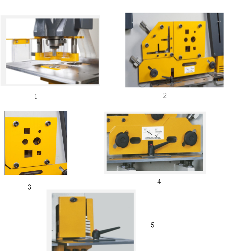 Metal Cutting Hydraulic Steelworkers Machine For Punching Cropping Notching Cutting Metalli lõikamise hüdrauliline terasetööstusmasin mulgustamiseks, kärpimiseks, lõikamiseks