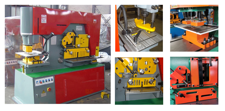 Q35y Hydraulic Ironworker Combined Drilling Machine Punching And Shearing Machine Q35y Hydraulické železářské kombinované vrtací stroje Děrovací a stříhací stroj