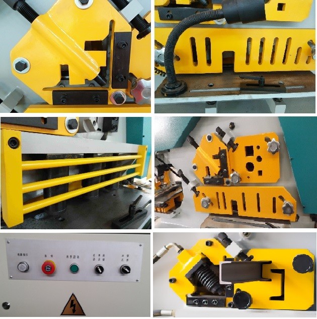 Q35y Series Multifunctional Hydraulic Iron Worker Combined Shearing And Punching Machine Multifunkční hydraulický žehlicí stroj řady Q35y kombinovaný stříhací a děrovací stroj