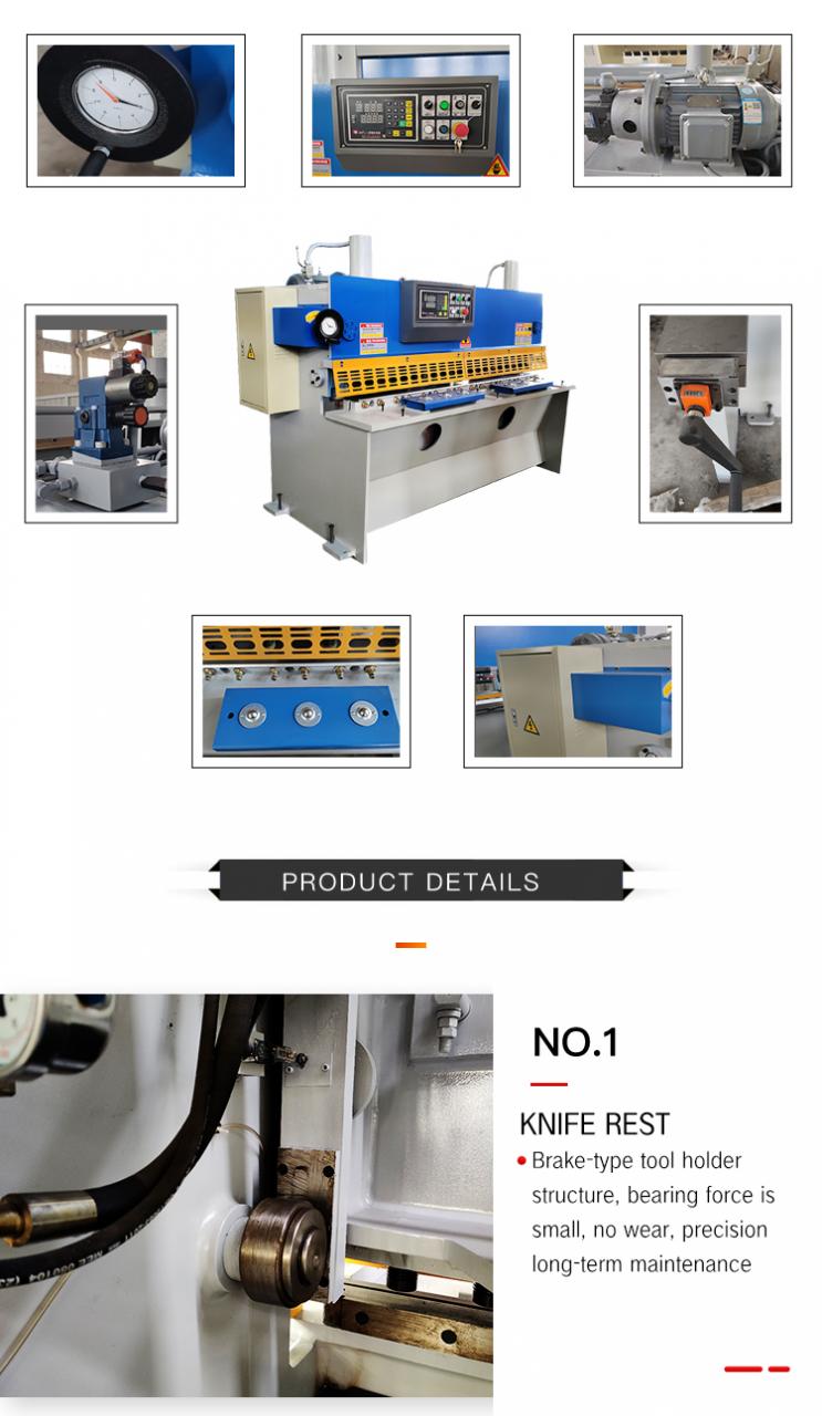 Shear Cutting Machine Guillotine Metal Hydraulic Shearing Machine Qc11Y/K せん断切断機ギロチン金属油圧せん断機Qc11Y/K